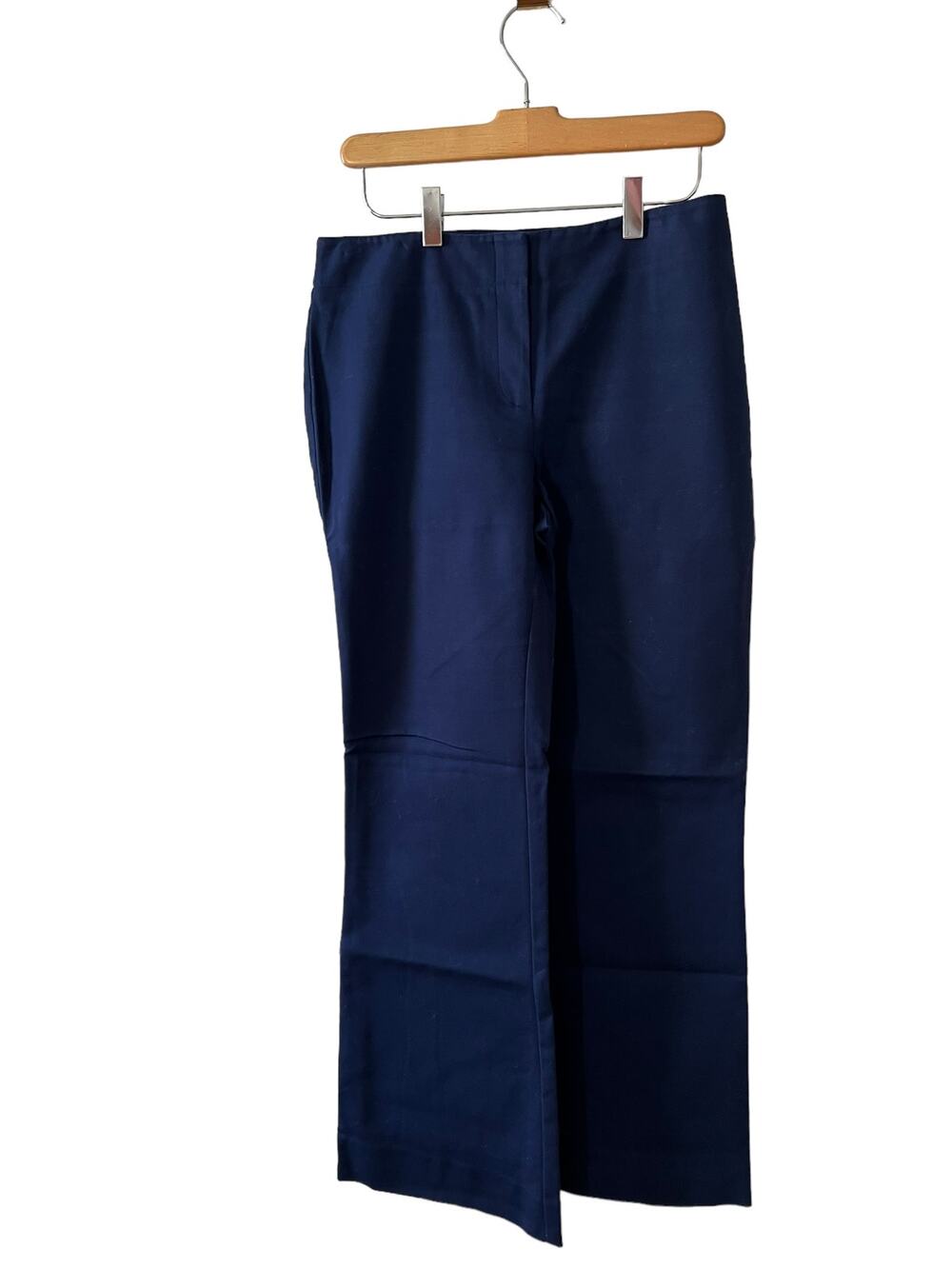 Chicos Wide Leg Office Ready Pants Navy Blue S